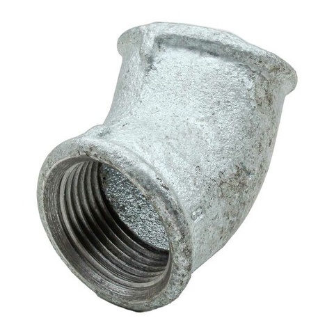 F-F 45° Elbow Galvanized Iron