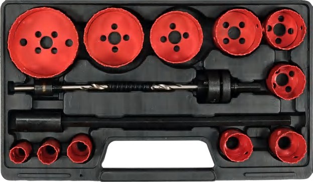 Combination hole saw kit