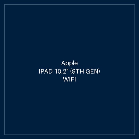 IPAD 10.2" (9TH GEN) WIFI 64GB - SPACE GREY