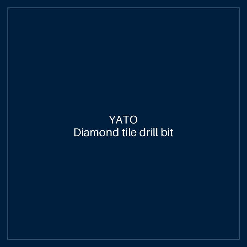 Diamond tile drill bit 16 mm
