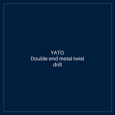 Double end metal twist drill 3.5 mm