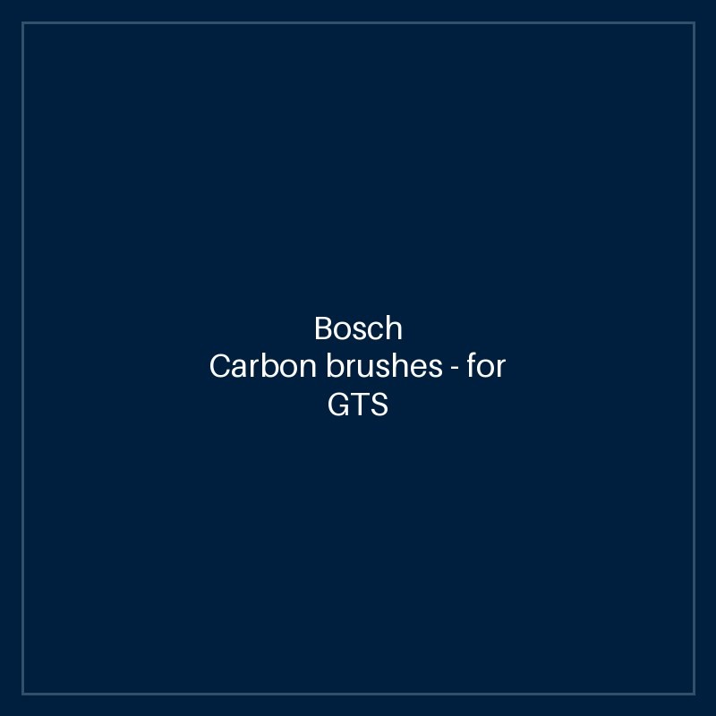Bosch Carbon brushes — for GTS 10 J