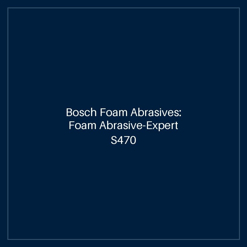 Bosch Foam Abrasives: Foam Abrasive-Expert S470 combination block 69 x 97 x 26 mm, fine