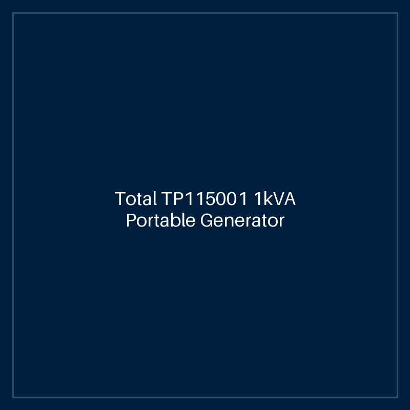 Total TP115001 1kVA Portable Generator