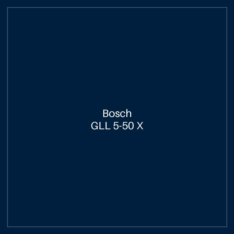 Bosch GLL 5-50 X