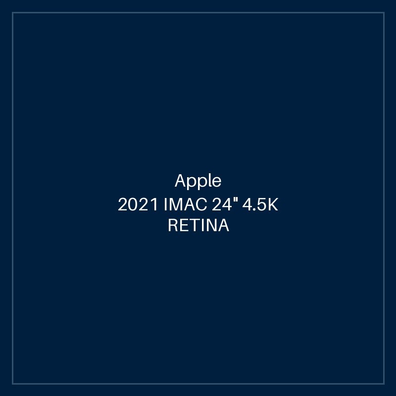 2021 IMAC 24" 4.5K RETINA M1 8CPU 8GPU 8GB SSD 512GB - YELLOW