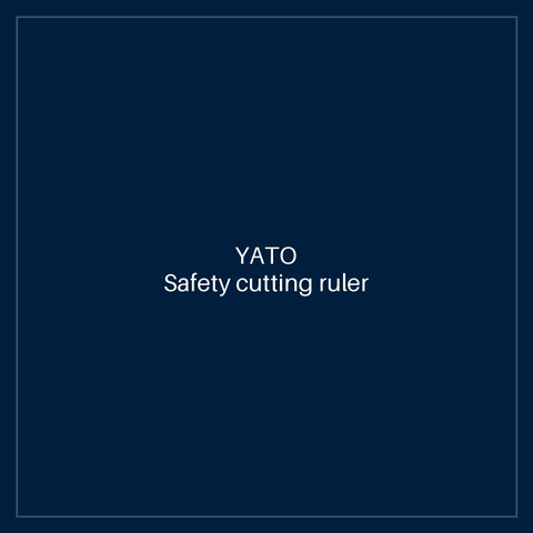 Safety cutting ruler 450 mm