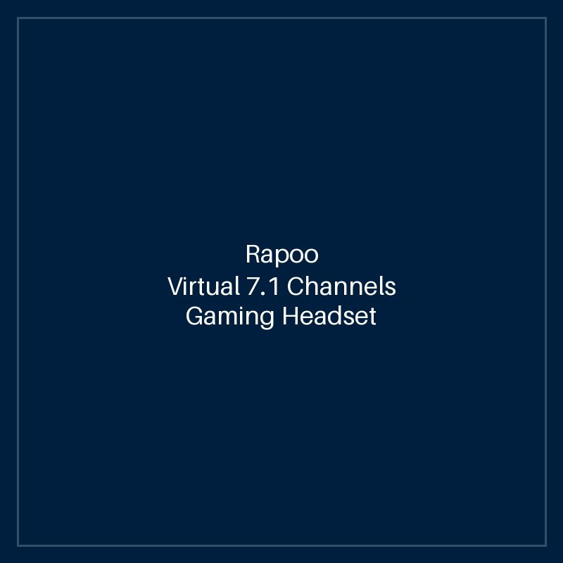 RAPOO Virtual 7.1 Channels Gaming Headset BLACK