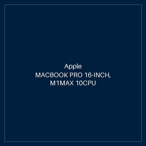 MACBOOK PRO 16-INCH, M1MAX 10CPU 32GPU 32GB SSD 1TB - SILVER