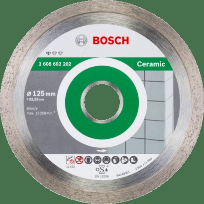 Bosch Diamond Discs: Professional for Ceramic 125 mm x 22,23 mm x 1,6 mm