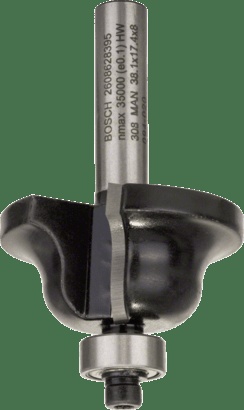 Bosch Routing: Edge forming bit B 8 mm, R1 6,3 mm, B 12,7 mm, L 17 mm, G 61 mm