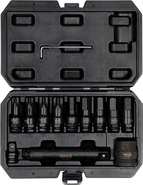 Impact bit socket set