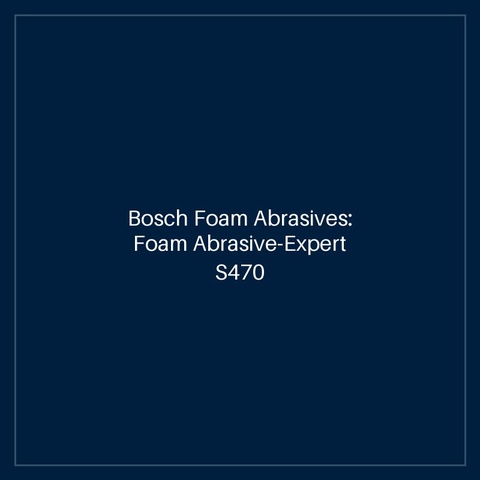 Bosch Foam Abrasives: Foam Abrasive-Expert S470 combination block 69 x 97 x 26 mm, fine