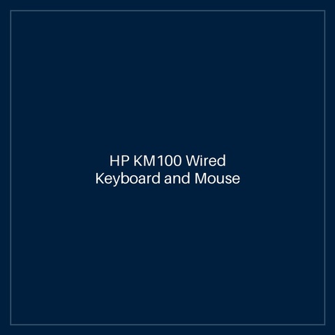 HP KM100 Wired Keyboard and Mouse Combo