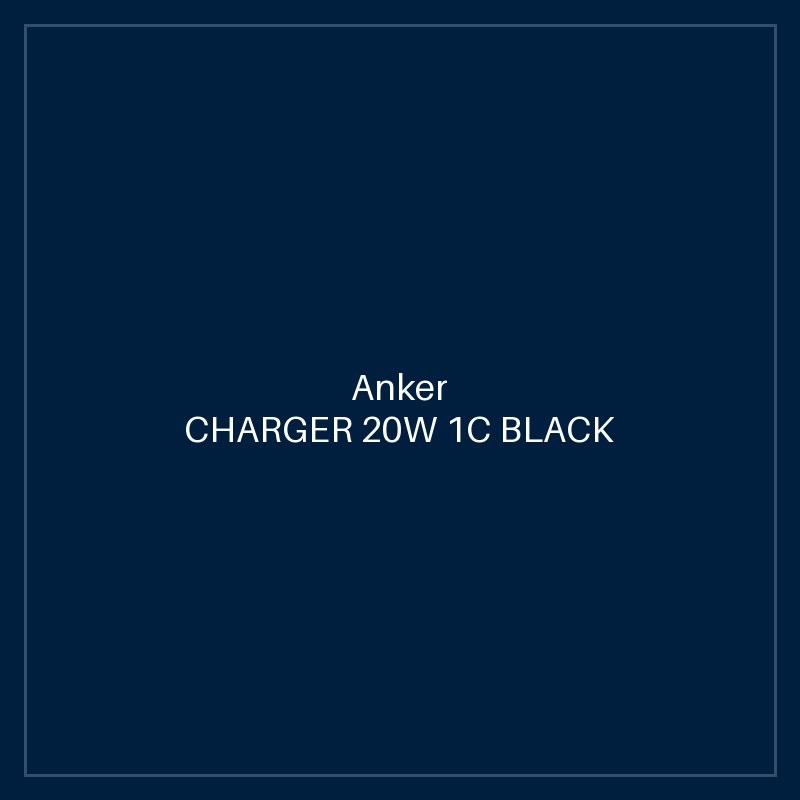ANKER CHARGER 20W 1C BLACK