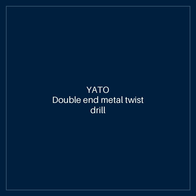 Double end metal twist drill 3.2 mm