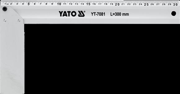Aluminium try square 250 mm