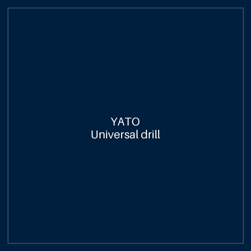 Universal drill 7 mm