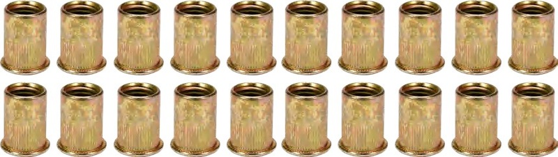 Threaded aluminum rivet nuts