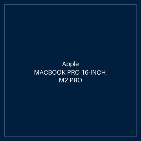 MACBOOK PRO 16-INCH, M2 PRO CHIP, 12C CPU, 19C GPU, 16GB UM, 1TB SSD - SPACE GREY