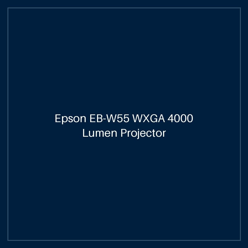 Epson EB-W55 WXGA 4000 Lumen Projector