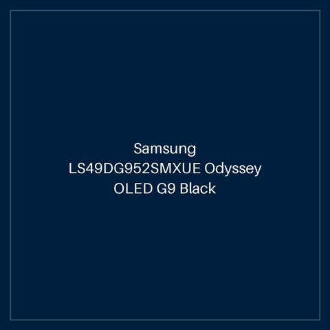 Samsung LS49DG952SMXUE Odyssey OLED G9 Black