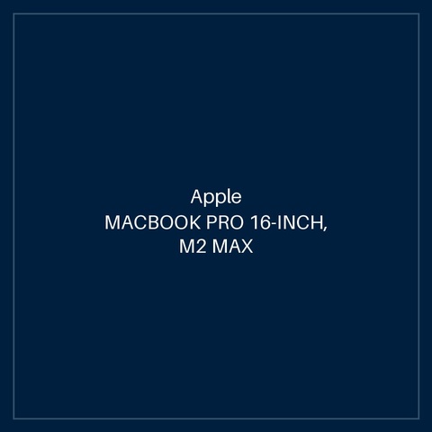 MACBOOK PRO 16-INCH, M2 MAX CHIP, 12C CPU, 38C GPU, 32GB UM, 1TB SSD - SILVER