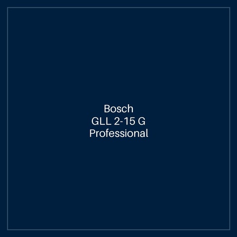 Bosch GLL 2-15 G Professional