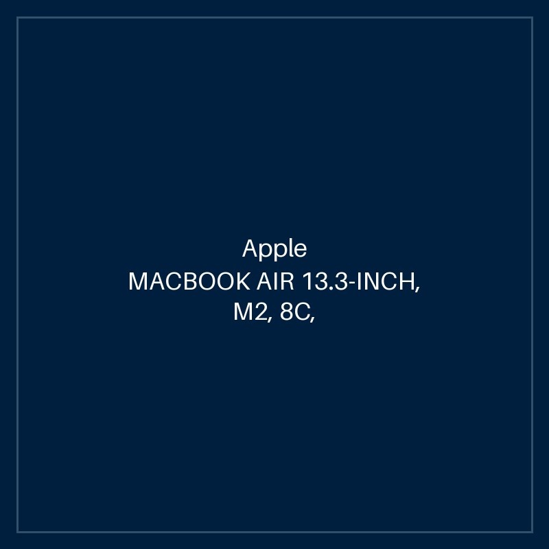 MACBOOK AIR 13.3-INCH, M2, 8C, 10C, 8GB, 512GB - SILVER