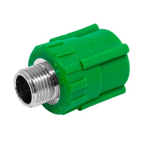 Male Straight Connector PPR Green