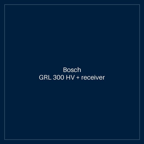 Bosch GRL 300 HV + receiver