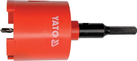 Diamond core bit drilling holes for sockets 82 mm