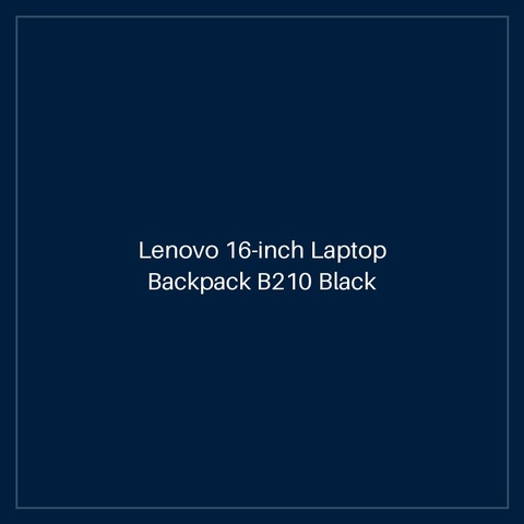 Lenovo 16-inch Laptop Backpack B210 Black (Eco)-MEA