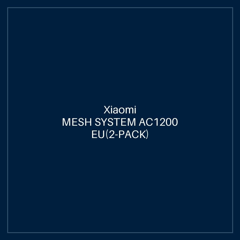 XIAOMI MESH SYSTEM AC1200 EU(2-PACK)