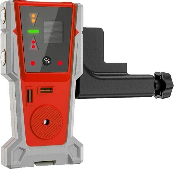Red and green beam laser receiver