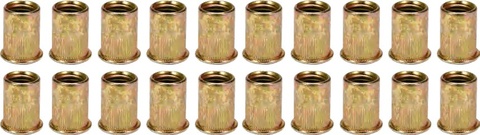 Threaded aluminum rivet nuts