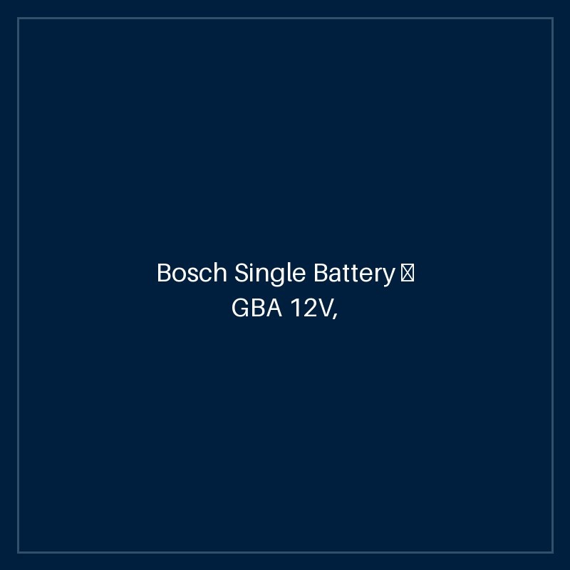 Bosch Single Battery — GBA 12V, 2.0 Ah