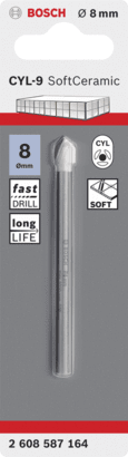 Bosch Impact+Rot.Drill Bit: CYL-9 Ceramic 8 x 80 mm