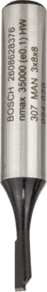 Bosch Routing: Straight bits 8 mm, D1 14 mm, L 20 mm, G 51 mm